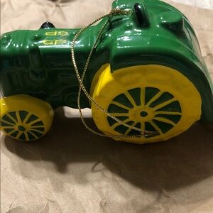 John Deere Green and Yellow Christmas Ornament